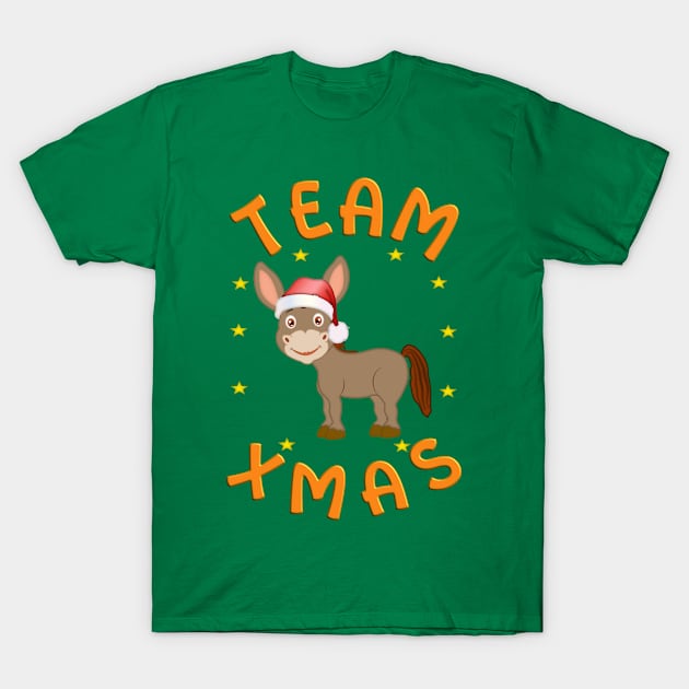 Team Xmas Donkey T-Shirt by madrigenum